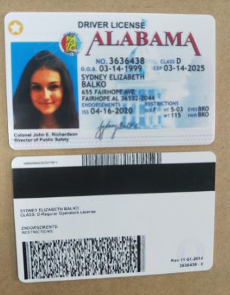 Buy Alabama Driver's License and ID Card