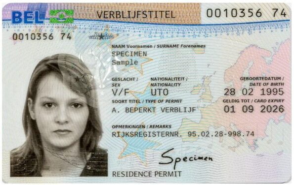 Buy Belgian Residence Permit Card