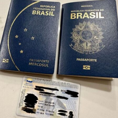 Fake Brazilian Passport ID card