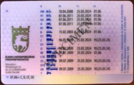 Buy Finland Driving Licence back