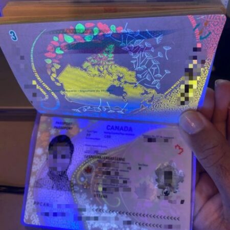 Fake Canadian passport