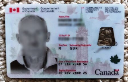 Canadian Permanent Residence Permit