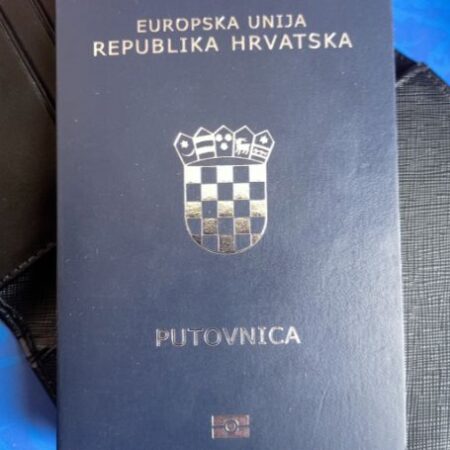 Fake Croatian Passport new