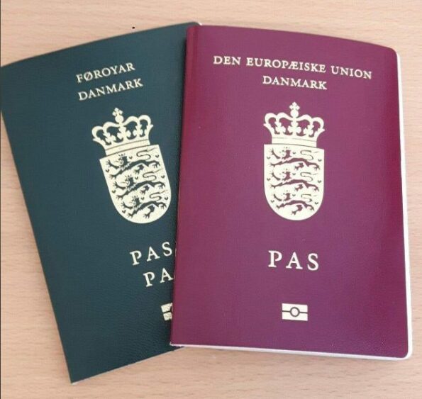 Danish Passport New and Old