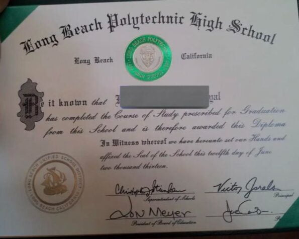 School Certificates and Diplomas