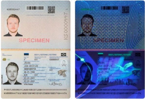Fake Estonian Passport European