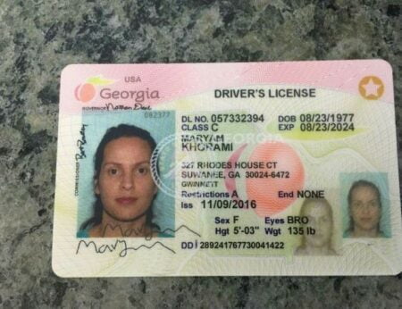 Georgia Driver's License ID Card
