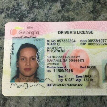 Georgia Driver's License ID Card