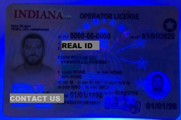 Indiana Driver's License ID Card