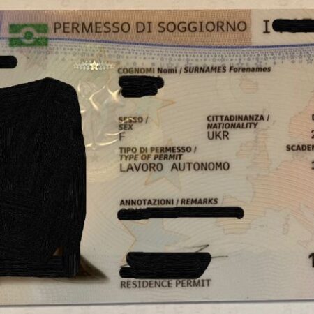 Italy residence permit card 003