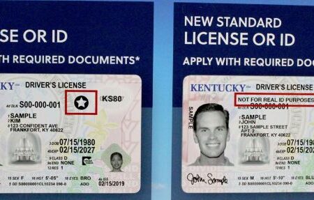 Kentucky Driver's License ID Card