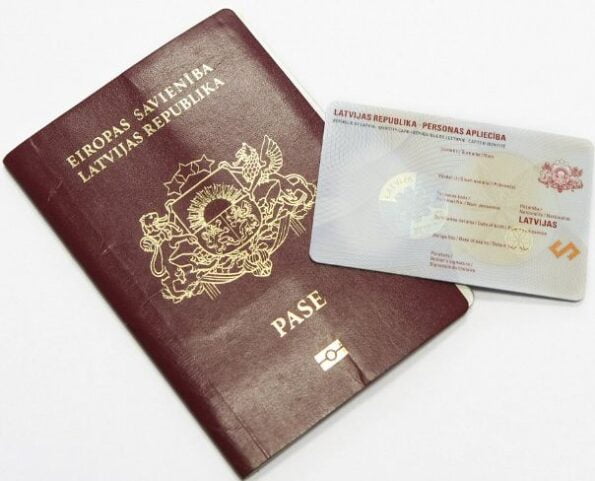 Fake Latvian passport