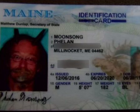 Maine Driver's License ID Card