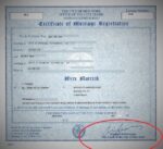 Marriage Certificate 002
