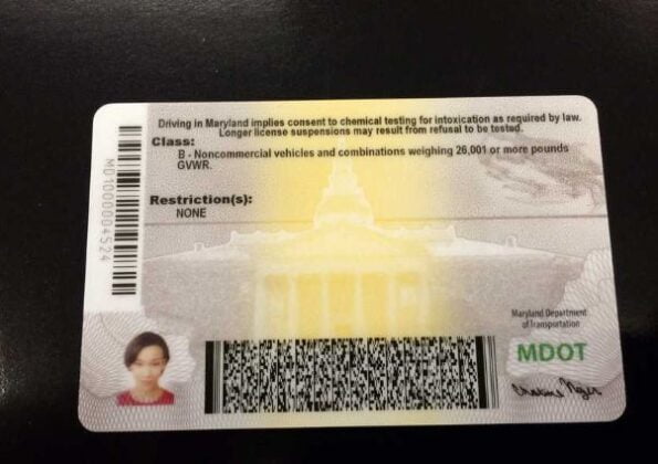 Maryland ID Card