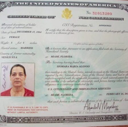 Buy Naturalization Certificate