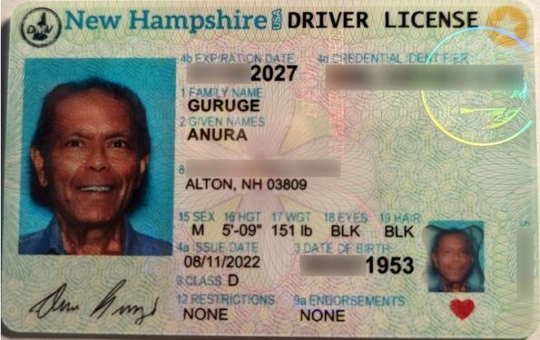 New Hampshire Driver's License and ID Card