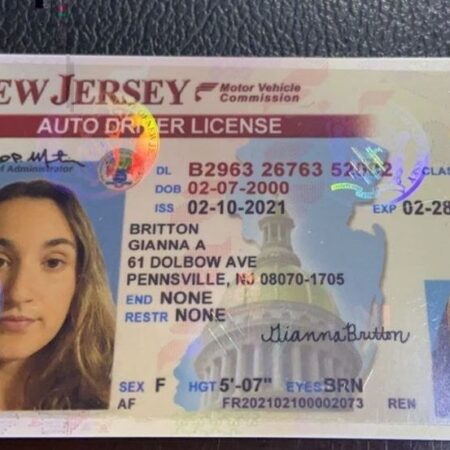 Buy New Jersey Driver's License and ID Card