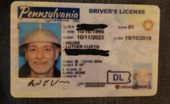 Pennsylvania Driver's License ID Card