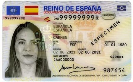 New Spain Identity card