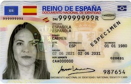 New Spain Identity card