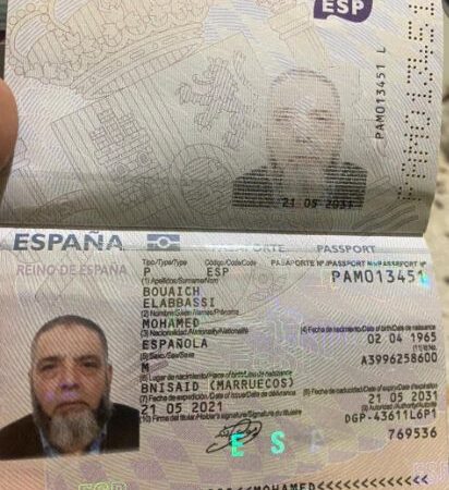 Buy original Spain passport