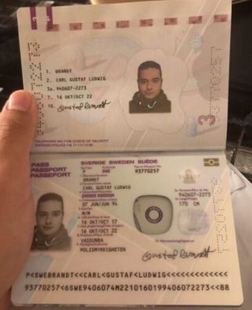 Fake Sweden passport