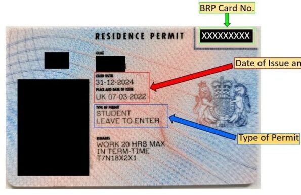 Buy British residence permit card