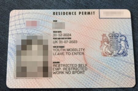 UK Permanent Residence Permit Card new