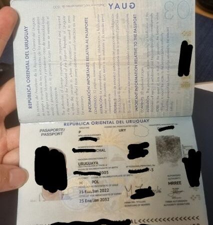 Uruguay passport real