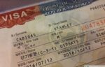 Visa sticker USA EU Canada UK
