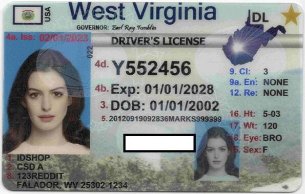 Buy West Virginia Driver's License and ID Card
